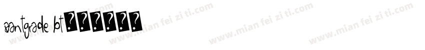 AvantGrade bt字体转换